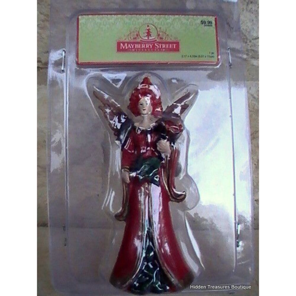 Christmas Village‎ Mayberry Street Accessories-Red Fairy Figurine